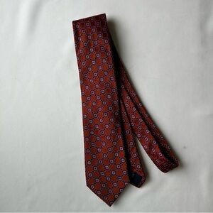 Canali Men’s Purple and Orange Geometric Men's Tie